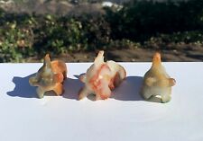 Set Of 3 Chinese Hardstone Fishes picture