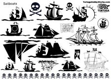 Sail Boats & Pirates - 1:24 Scale Water-Slide Decals for Models or Any Project picture