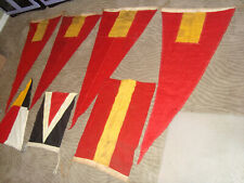 Lot of 7 Used Large Vintage Nautical Signal Flag Maritime Navy Boat Ship picture