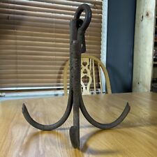 Antique Iron Meat Hook Large Hand Forged Heavy Duty Country Farm picture