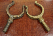 Vintage Antique Late 1800's Early 1900's Row Boat Brass Oar Locks Pair. picture