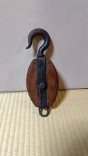 Japanese wooden Free hook pulley old folk tool irori picture