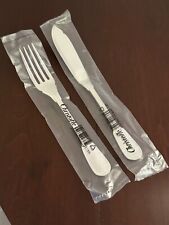 New Sealed 1980s Christofle Silverplate Chinon Fish Knife and Fork picture