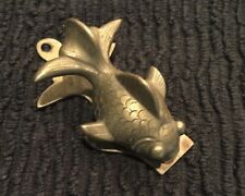 Antique Brass Fish Paper Holder picture