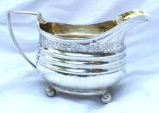 Solid silver sauce boat Cutlery Georgian  By Richard Pearce & George Burrows picture