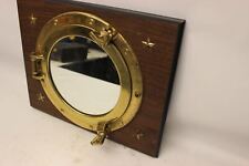 Antique Brass Nautical Maritime Ship Boat Window & Wall Mirror picture