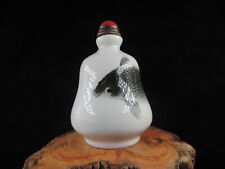 Chinese Hand-drawing Fish Pattern Pastel-porcelain Snuff Bottle picture