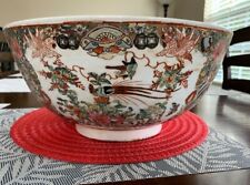 Qing Dynasty Emperor Qianlong porcelain Famille Rose  bowl Koi fish & birds picture