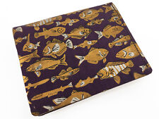 VTG Japanese Purple & Gold Folding Wallet in Golden Fish Design: Apr19Z-C picture