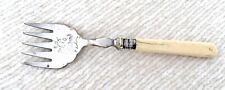 ANTIQUE (AA EP) FISH SERVING FORK WITH BAKELITE HANDLE picture