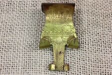 Old Picture Molding Rail Hook Brass Painting Hanger Crown vintage More Patina picture