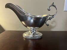 Antique c1855-1860 Stylish Coin Silver Gravy Sauce Boat picture