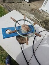 vtg  chris craft? Boat/ship steering wheel Assembly SEE PICS READ picture