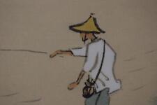 Hanging Scroll Reproduction Kawai Gyokudo/Clear Stream Fisherman Figure/Horizont picture
