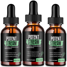 (3 Pack) Potent Stream Drops Prostate Health Men Supplements (3 Bottles)  picture