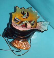 Antique Souvenir Holiday Ocean Shell Reef Fish Exotic Lamp No #292 picture