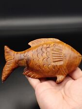 æ²‰é¦™é›•åƒ�å¦‚é±¼å¾—æ°´ Vintage Indonesia Agarwood Chenxiang Engraved Fish Sculpture Chen xiang picture