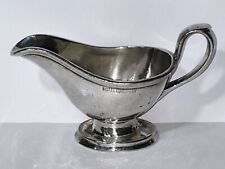Hotel Lombardy Gravy Boat Gravy Bowl Silverplate L. Barth & Sons Silver Soldered picture
