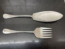 Antique Silver Plated Fish Servers- A&D Allen & Darwin Circa 1898-1912 Sheffield picture