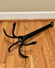 Vintage Wrought Iron Boat Grapnel Anchor Or Grappling Hook Nautical  picture
