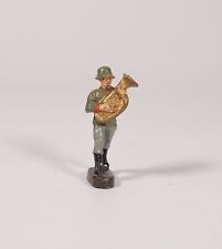 Hausser Elastolin Lineol Military Soldier Blower With Bass Walking World War 7cm picture