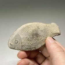 J55  Pottery fish for bathing. Han Dynasty. 汉代陶鱼 搓澡用具  熨具 93×49×30mm picture