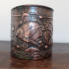 Eatly Newlyn Copper Large Jardiniere Planter Fish Shells Seaweed Bubbles  picture