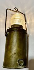 Vintage 11â€� BOAT Anchor Lantern BRASS Battery Powered Lamp with working light picture