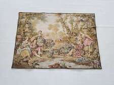 Vintage French Fishing Scene Wall Hanging Tapestry 103x96cm picture