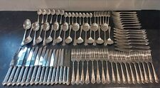 DUBARRY SILVER PLATED COOPER BROS CUTLERY SET 8 PERSON 88PCS INC FISH A1 QUALITY picture