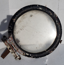 Vintage Porthole - Nautical Marine Ship Boat Window with Hinge Possibly Aluminum picture