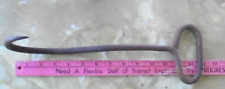 Antique Primitive Farm Tool Iron Handled Hay Meat Ice Hook hand forged 14