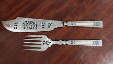 William Hutton & Sons Silver Plated Fish Servers picture