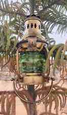 Nautical Marine Brass Boat Light Antique Hanging Ship Anchor Oil Lamp Lantern . picture