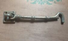One Old Large Brass Hook Off An Old Door 24 1/2 Cms Length Approx  picture