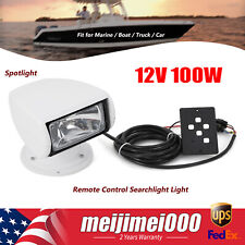 Marine Boat Spotlight Remote Control Searchlight Light Truck Car 12V 100W NEW picture