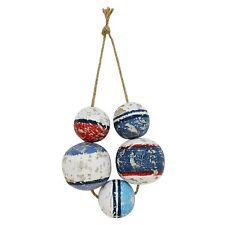 Fishing Floats Decor Wall Hanging Wooden Nautical Buoy Float Hanging Ornament... picture