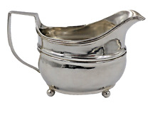 Georgian Solid Sterling Silver Boat Shaped Cream Jug London 1809 (1867/GNP) picture