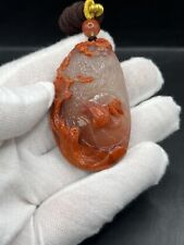 Natural South Red Agate Pendant Chinese Agate Pendant Red Nanhong Fish Pendant picture