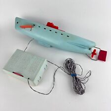 1980 Vintage USSR Kids Toy Submarine Boat Military Toy Battery Remote Control picture