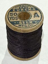 VINTAGE Silk Thread EUREKA Dark Eggplant Purple Fly Fishing Tying Sewing 1498 picture