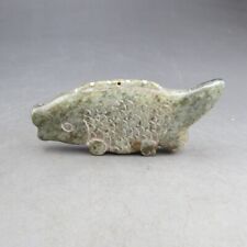 China,old jade,Hongshan culture,manual sculpture,jade,fish,pendant Q(062) picture