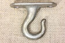 Old Plant Hook Porch Lamp Ceiling Cast Iron Wash Line Nickel Galvanized Vintage picture