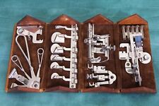 Antique Singer Sewing Style # 3  Puzzle Box & Attachments Walnut Hook Clasp picture