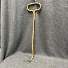 Antique Primitive Forged Iron Large Hay Bailing Hook 17” Ice Meat Manhole picture