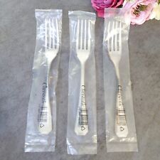 Christofle America Unopened 3pcs Silverplate Flatware Fish Fork Brand New picture