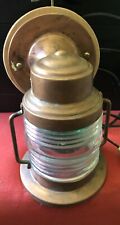 Light Fixture - Theme Boat/Lighthouse Clear Glass / Copper green Light Bulb picture