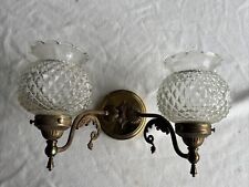 Vintage Koi Fish Wall Sconce Double Glass Shades picture