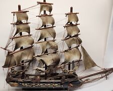 Vintage Fragata Espanola Ano 1780 Wooden Spanish Warship Model Ship Boat 24