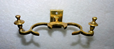 18TH CENTURY BRASS JAMB HOOK FOR FIREPLACE TOOLS picture